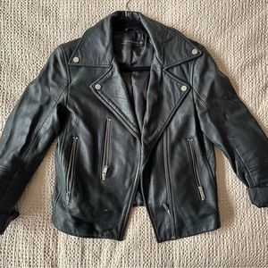 Zara Leather Jacket Size M (Buttery Soft Leather)